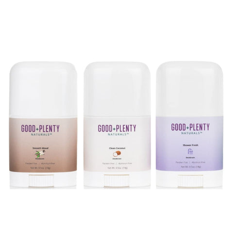 Sample Set | Aluminum-Free Natural Deodorant | Handcrafted in USA Good + Plenty Naturals™  Set