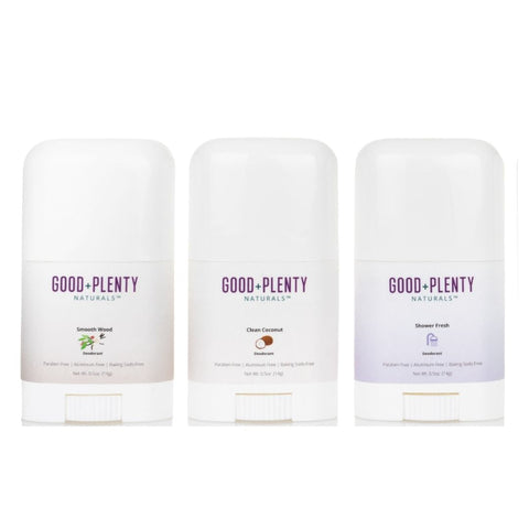 Sample Set - Sensitive | Aluminum-Free Natural Deodorant | Handcrafted in USA Good + Plenty Naturals™  Set