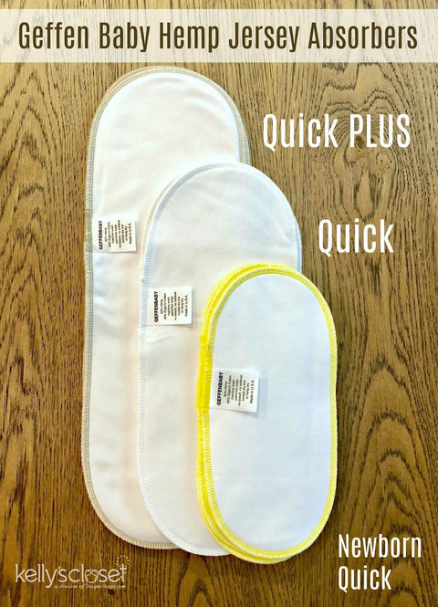 Newborn Diaper Inserts Pack of 3 – Quick Absorbing Baby Cloth Inserts | Made in USA Geffenbaby  Absorbers