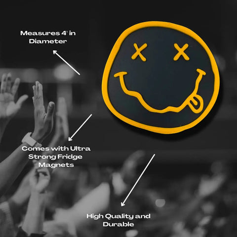 Nirvana Band Logo Fridge Magnet – American Made Collectible Decor Chatelet Manufacturing 