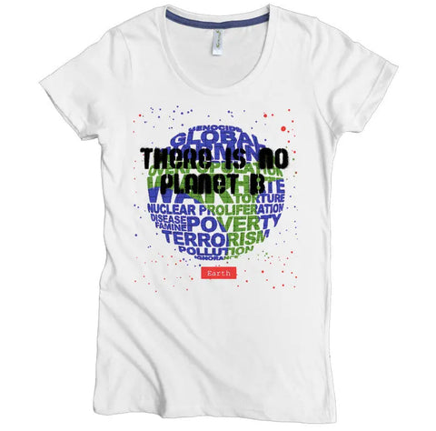 No Planet B Eco Graphic Tee – Organic Cotton Fitted Shirt | Made in USA Spiritex | Sustainable Apparel  Women's Graphic Tees