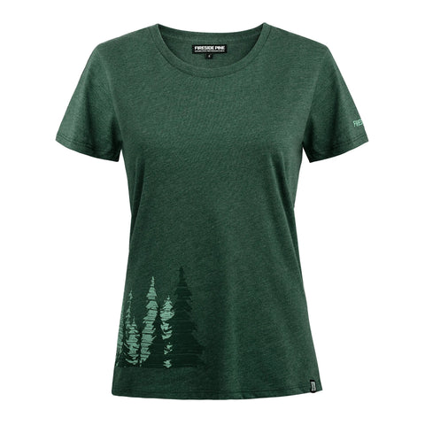 Noble Fir Green Graphic Shirt – Organic Blend | Made in USA Fireside Pine  Women's Shirt