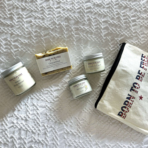 Non Toxic Baby Care Gift Set – Grass-Fed Tallow Skincare Bundle | Handmade in USA Baby Essentials Born to be Free  Bundle