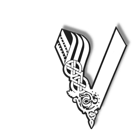 Nordic Viking Wall Art 8.5x12 Inch – 3D Printed Decor | Made in USA Chatelet Manufacturing 