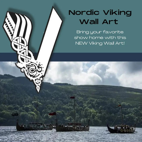 Nordic Viking Wall Art 8.5x12 Inch – 3D Printed Decor | Made in USA Chatelet Manufacturing 