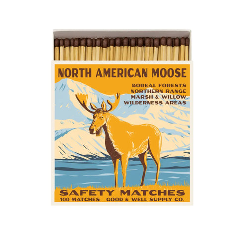 North American Moose Cabin Matches Good & Well Supply Co. 