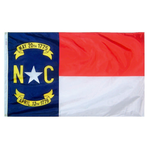 North Carolina State Flag – UV Resistant 200 Denier Nylon Outdoor Flag | Made in USA Freedom Flag and Pole 