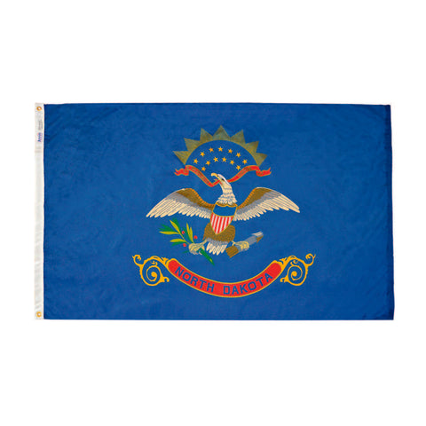 North Dakota State Flag – UV Resistant Outdoor Nylon Flag | Made in USA Durable Colors Freedom Flag and Pole 
