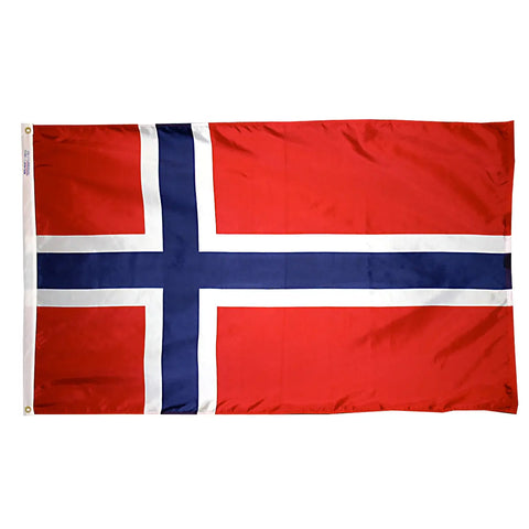 Norway Flag – Durable 200 Denier Nylon Outdoor Banner with UV-Resistant Colors | Made in USA Freedom Flag and Pole 