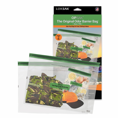 LOKSAK OPSAK Odorproof Resealable and Recyclable Dry Bags 28x20 Inch – 2 Pack for Outdoor Storage | Made in USA LOKSAK  Purchase