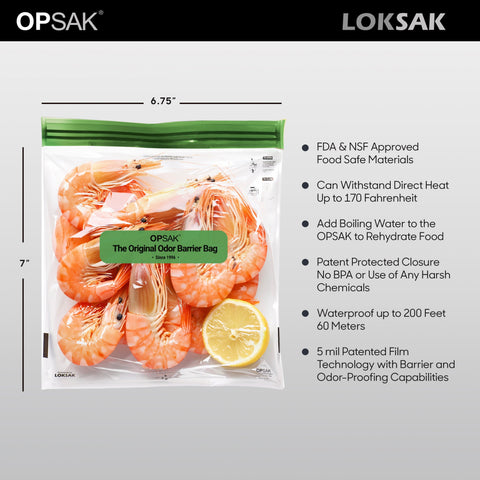LOKSAK OPSAK Odorproof Dry Storage Bags 7x7 Inch 2-Pack – Reusable Resealable | Made in USA LOKSAK  Purchase