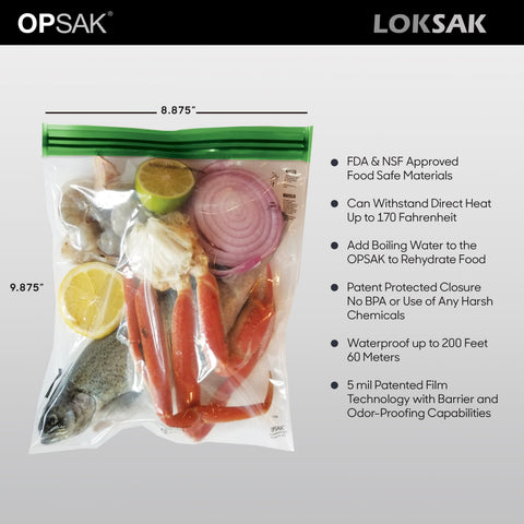 Loksak Opsak Odorproof Resealable Dry Bags 9x10 Inch 2-Pack – Waterproof Storage | Made in USA LOKSAK  Purchase