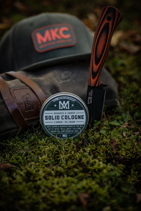 Oakmoss Amber Solid Cologne 2oz – Hand Poured | Made in USA All American Maker 