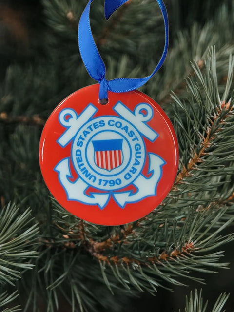 Officially Licensed 3-Inch Military Branch Ornaments – Personalized Ceramic Christmas Decor | Made in USA Michelle Marie Boutique  Ornament