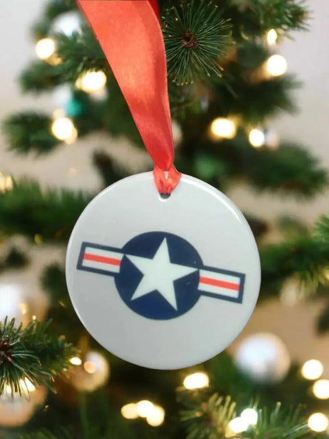 Officially Licensed 3-Inch Military Branch Ornaments – Personalized Ceramic Christmas Decor | Made in USA Michelle Marie Boutique  Ornament
