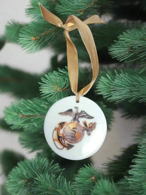 Officially Licensed 3-Inch Military Branch Ornaments – Personalized Ceramic Christmas Decor | Made in USA Michelle Marie Boutique  Ornament