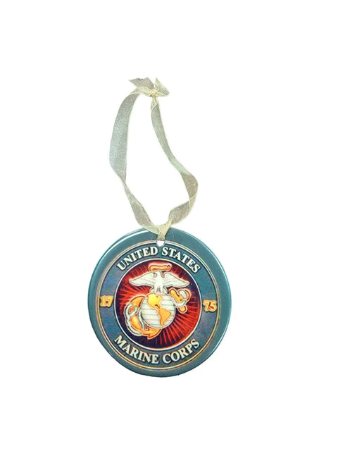 Officially Licensed 3-Inch Military Branch Ornaments – Personalized Ceramic Christmas Decor | Made in USA Michelle Marie Boutique  Ornament
