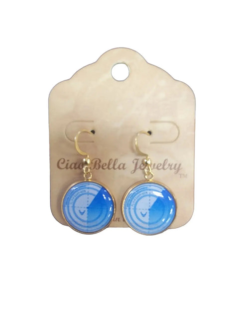 Officially Licensed Air Force Sterling Silver Earrings – Round Emblem Designs | Handmade Patriotic Jewelry | Made in USA Michelle Marie Boutique  Earrings