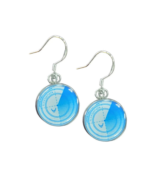 Officially Licensed Air Force Sterling Silver Earrings – Round Emblem Designs | Handmade Patriotic Jewelry | Made in USA Michelle Marie Boutique  Earrings