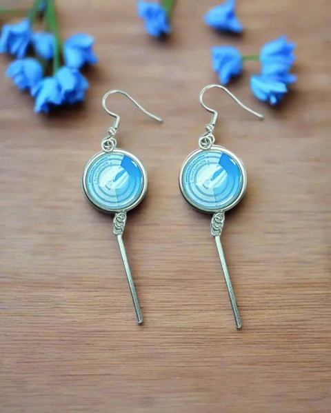 Officially Licensed Military Charm Earrings – Stainless Steel Hooks – Army, Air Force, Marine Corps | Made in USA Durable Design Michelle Marie Boutique  Earrings