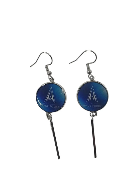 Officially Licensed Military Charm Earrings – Stainless Steel Hooks – Army, Air Force, Marine Corps | Made in USA Durable Design Michelle Marie Boutique  Earrings