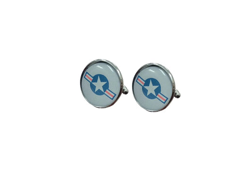 Officially Licensed Military Cufflinks – Stainless Steel 0.75 Inch Logo – All U.S. Branches | Made in USA Michelle Marie Boutique  Cuff links