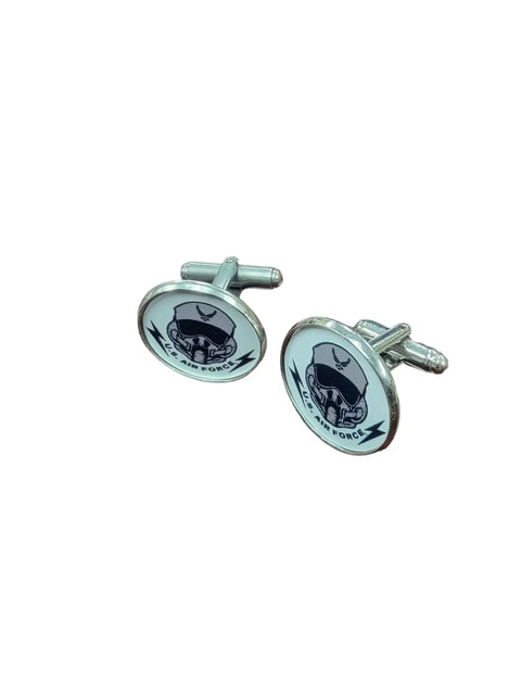 Officially Licensed Military Cufflinks – Stainless Steel 0.75 Inch Logo – All U.S. Branches | Made in USA Michelle Marie Boutique  Cuff links