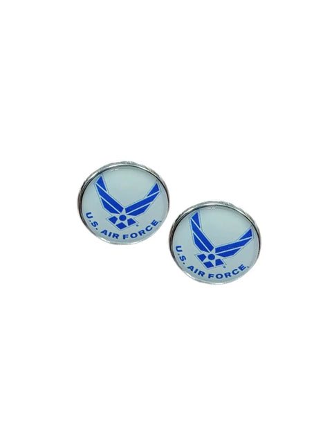 Officially Licensed Military Cufflinks – Stainless Steel 0.75 Inch Logo – All U.S. Branches | Made in USA Michelle Marie Boutique  Cuff links