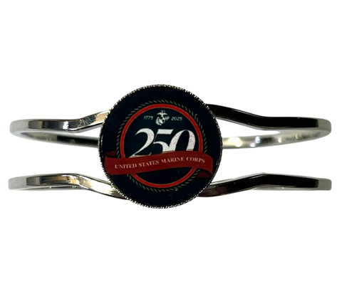Officially Licensed Military Industrial Cuff – 250th Anniversary Collection (Army, Navy, Marine) Michelle Marie Boutique  Bracelet