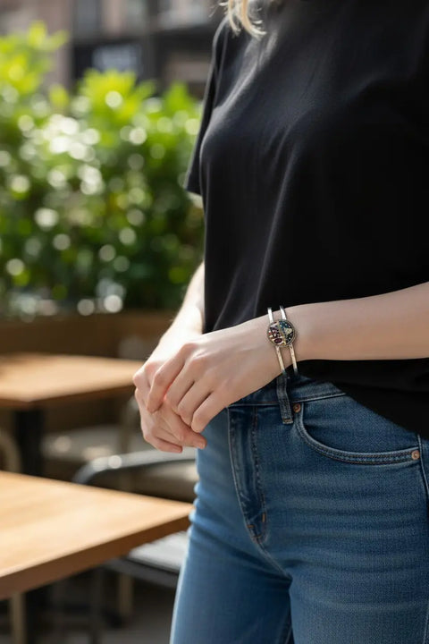 Officially Licensed Military Industrial Cuff – 250th Anniversary Collection (Army, Navy, Marine) Michelle Marie Boutique  Bracelet