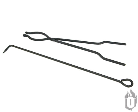 Ohio Flame Fire Pit Tool Set – 34 Inch Poker and 30 Inch Tongs | Made in USA Ohio Flame  Fire Pit Accessories