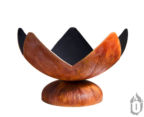 Artisan Fire Flower Fire Bowl – Handcrafted Outdoor Fire Pit | Made in USA Ohio Flame  Artisan Fire Bowls
