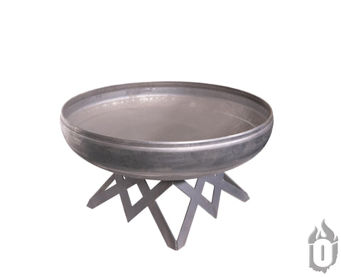 Liberty Outdoor Fire Pit With Angled Steel Base – Durable Carbon Steel | Made in USA Ohio Flame  Fire Pits