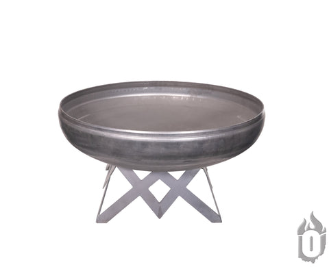 Liberty Outdoor Fire Pit With Angled Steel Base – Durable Carbon Steel | Made in USA Ohio Flame  Fire Pits