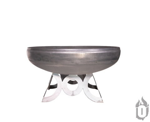 Liberty Outdoor Fire Pit With Circular Steel Base – Ohio Flame | Made in USA Ohio Flame  Fire Pits