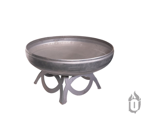 Liberty Outdoor Fire Pit With Curved Metal Base – Handmade Ohio Flame | Made in USA Ohio Flame  Fire Pits