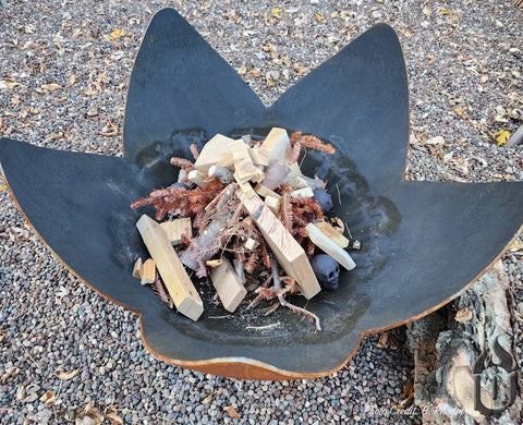 Fire Flower Artisan Fire Bowl With Hollow Base – Handcrafted Outdoor Fire Pit | Made in USA Ohio Flame  Artisan Fire Bowls
