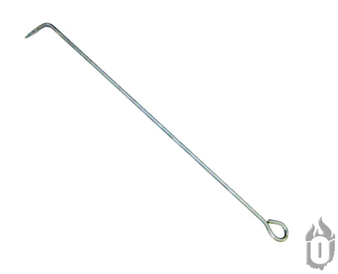 Hand Forged Fire Poker – 1/2 Inch Steel | Durable Fireplace Tool Made in USA Ohio Flame  Fire Pit Accessories