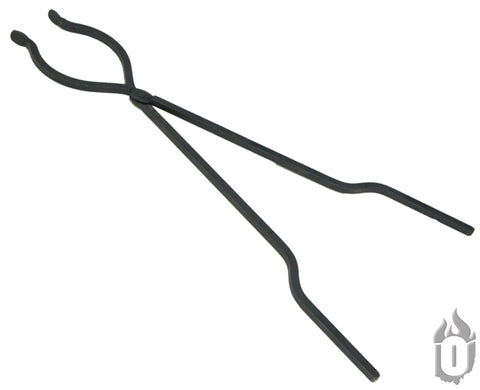 30 Inch Heavy Duty Campfire Tongs – Blacksmith Forged Fire Pit Tool | Made in USA Ohio Flame  Fire Pit Accessories
