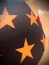 Old Glory Waxed Canvas and Leather Pillow Suede Kloth