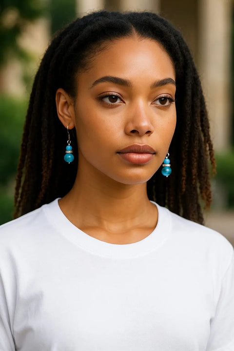 Ombre Bead Drop Earrings – Lightweight Colorful Gradient Design | Handcrafted Jewelry Made in USA Michelle Marie Boutique  Earrings