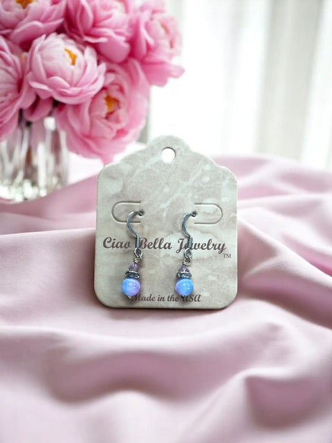 Ombre Bead Drop Earrings – Lightweight Colorful Gradient Design | Handcrafted Jewelry Made in USA Michelle Marie Boutique  Earrings
