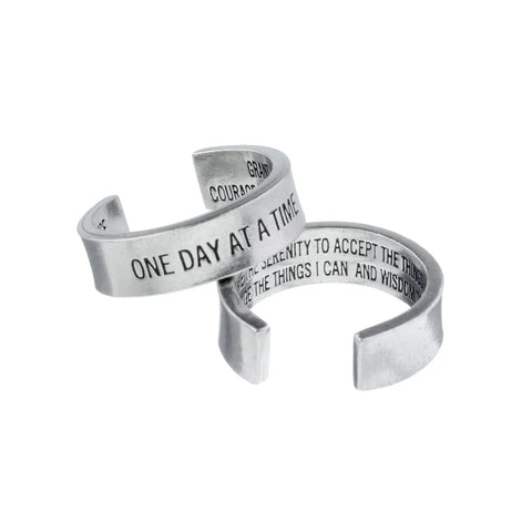 One Day at a Time Inspirational Serenity Prayer Ring – Handcrafted Uplifting Jewelry | Made in USA Whitney Howard Designs  InspireRings