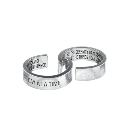 One Day at a Time Inspirational Serenity Prayer Ring – Handcrafted Uplifting Jewelry | Made in USA Whitney Howard Designs  InspireRings