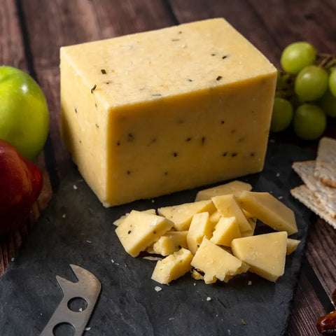 Onion & Chive Cheddar Hennings Cheese  Cheese