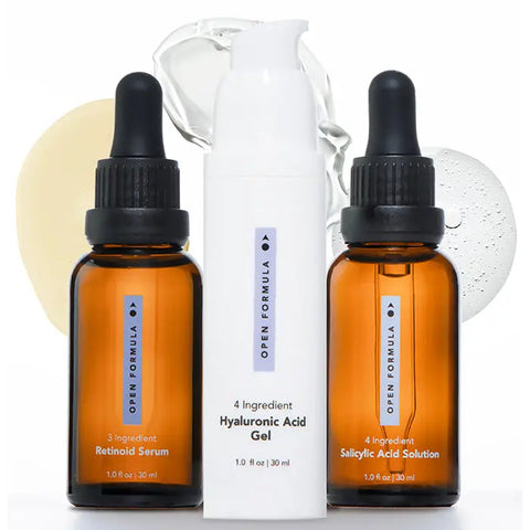 Open Formula Blemish Control Skincare Trio – Acne Treatment Set | Made in USA Open Formula  Skin Care
