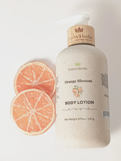 Orange Blossom Body Lotion 8 oz – Natural Moisturizer | Handcrafted in USA Forev'Herbs  Lotion