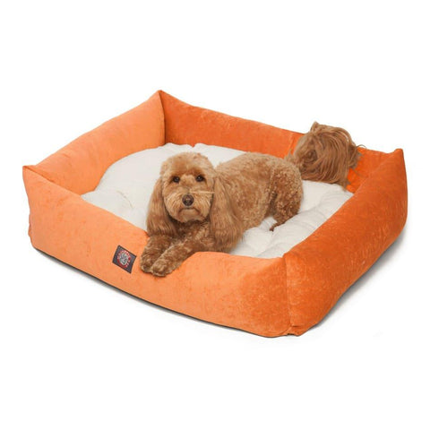 Villa Luxe Plush Bagel Pet Bed – Durable Upholstery Fabric – Handcrafted in USA Majestic Pet 