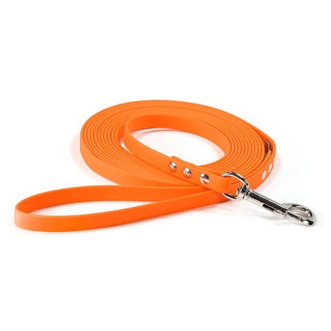 Orange Training Leash 15 to 30 Feet – Durable Long Dog Check Cord With Leash Keeper | Made in USA Auburn Leathercrafters  item
