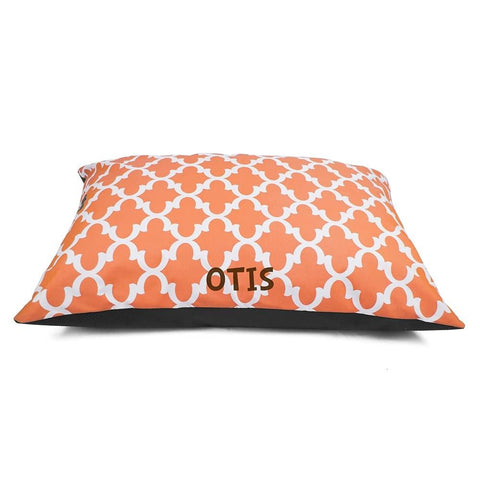 Trellis Pattern Personalized Dog Bed – Plush Super Value Cushion | Made in USA Majestic Pet 
